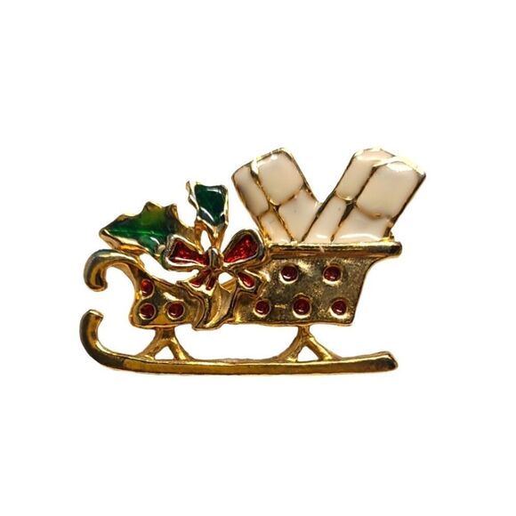 Vintage Jewelry - Vintage Christmas  Pin Brooch 